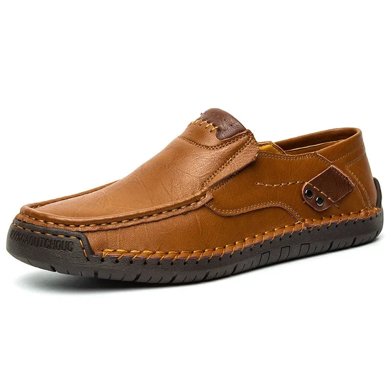 All-Season Italian Driving Loafers — Genuine Leather Slip-On Men's Shoes — view 3 of flats & loafers