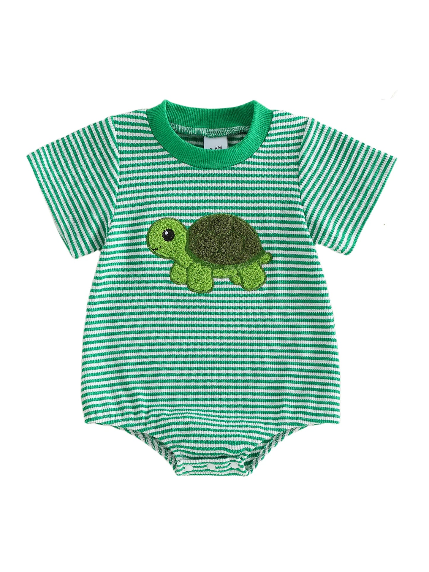 Infant Polka Dot Elephant Romper - Sleeveless Applique Jumpsuit — view 2 of baby rompers