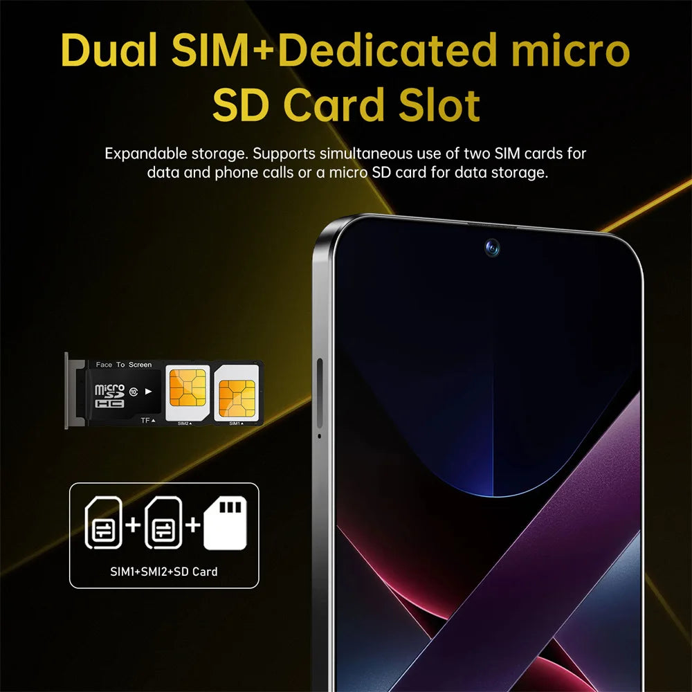 Rugged Screen Protection Film — X7 Pro 22GB+2TB Smartphone 8000mAh — view 5 of screen protectors