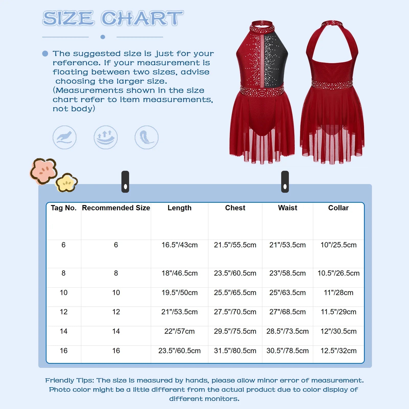 Girls Lyrical Dance Dress - Sleeveless Rhinestone Performance Leotard — view 5 of dance costumes