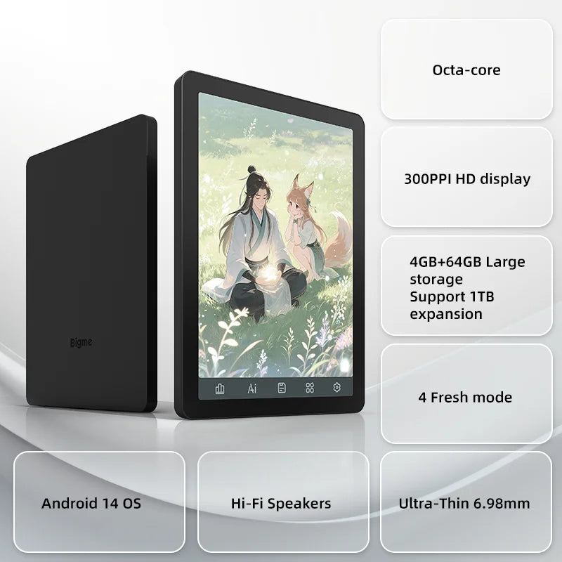 Bigme B6 6-inch color E-Ink Android eReader for books comics and PDFs — view 2