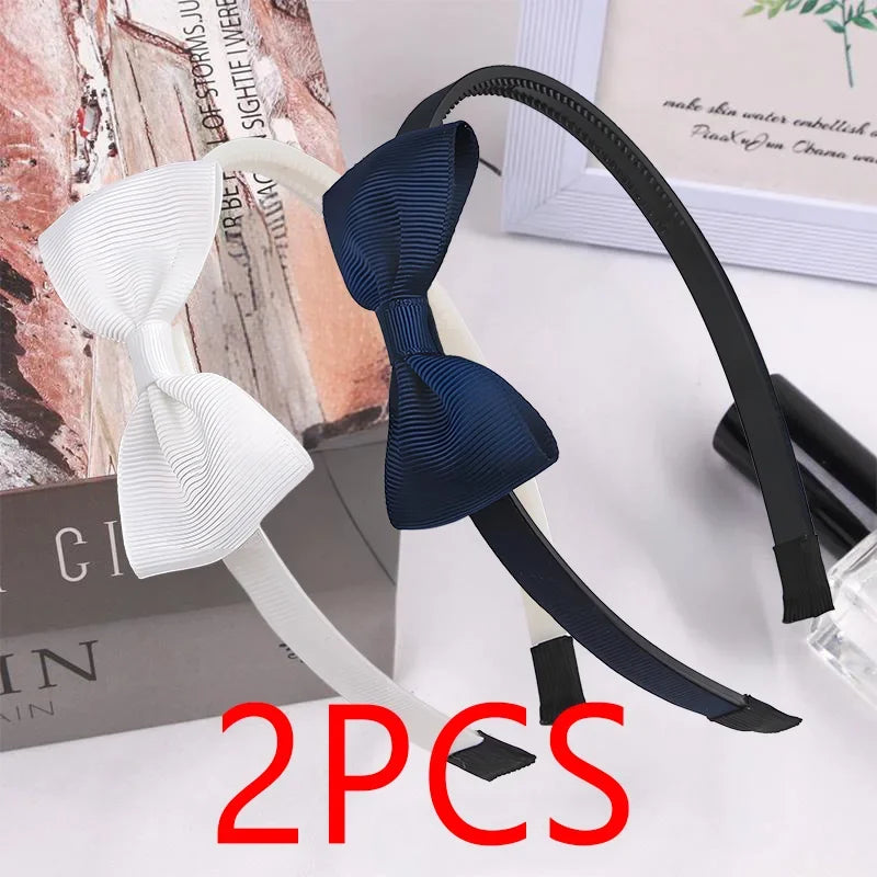 1PCS Cute Solid Color Ribbon Hair bands for Baby Girls Bows summer Headband for girls Kids Fashion Hair Aceessories  FDr10 — view 18 of product