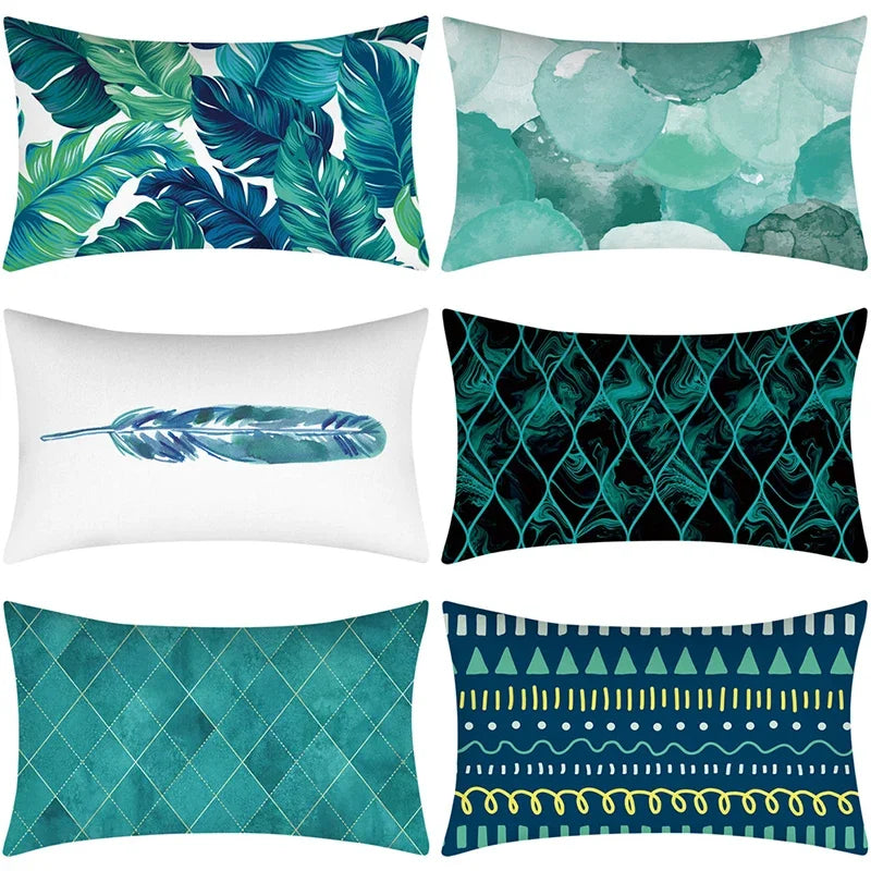 Tropical Plant Throw Pillow Cover — Decorative Cushion Pillowcase for Home Decor — view 2 of cushion covers & pillow cases