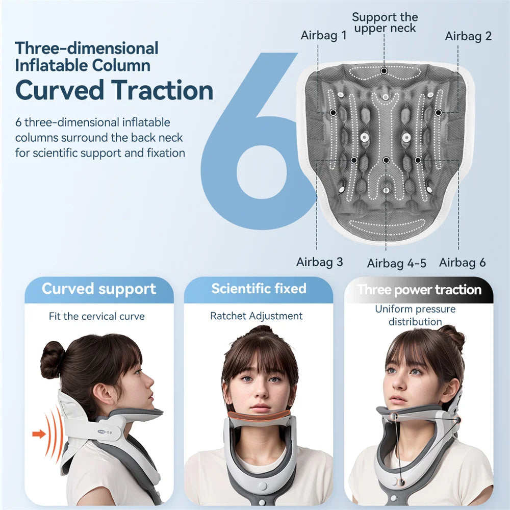 Cofoe Premium Cervical Neck Traction Stretcher — Medical-Grade Decompression — view 4 of braces & support