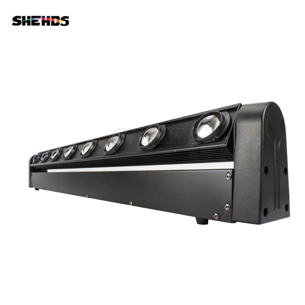 SHEHDS 8x12W RGBW Multicolor LED Bar Beam Moving Head Light With Flight Case Fast Shipping For DJ's Sets Venue Strong Daylight