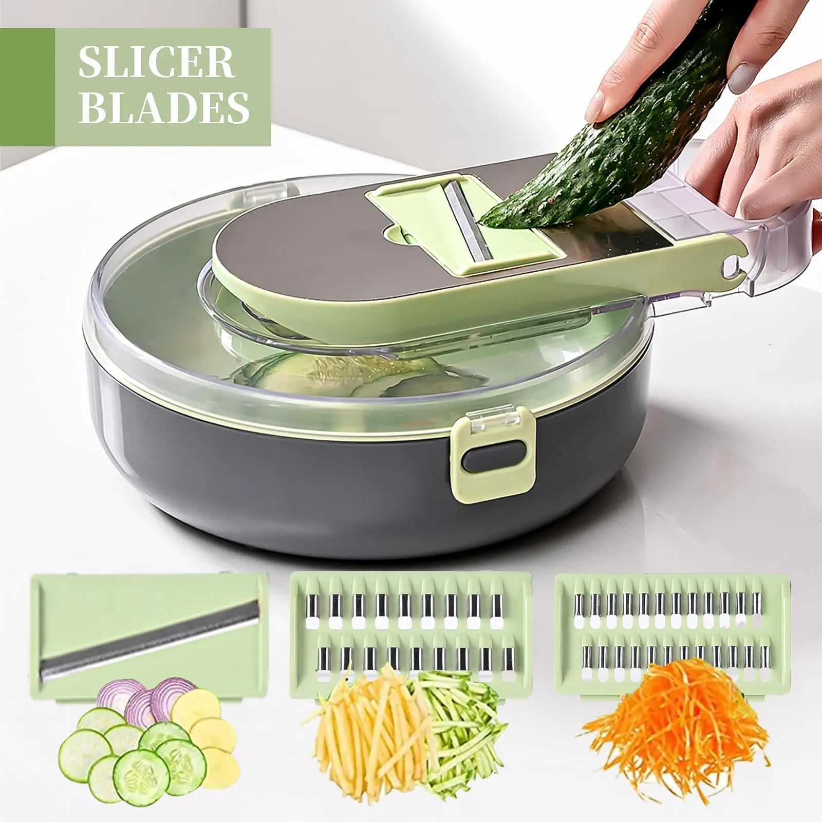 Manual Vegetable Shredder – Small Kitchen Tool for Onions, Potatoes & Fruits — view 6 of home & kitchen