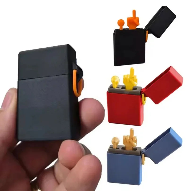 Home Decor Funny Gag Surprise Gift Box — Birthday Prank Middle-Finger Desk Toy — view 1 of home decor