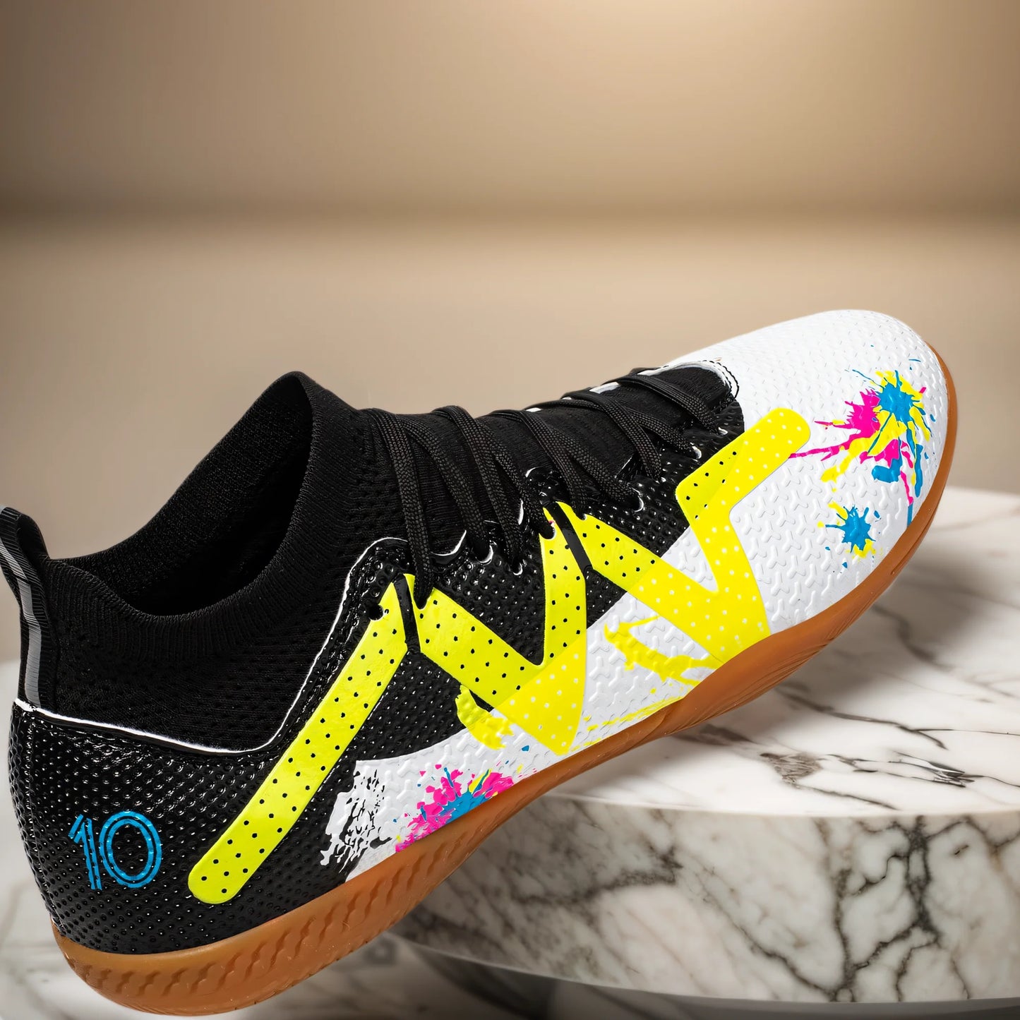 High-Top Indoor Sneakers — Five-a-Side Soccer Slip-Resistant Sport Shoes — view 3 of sneakers