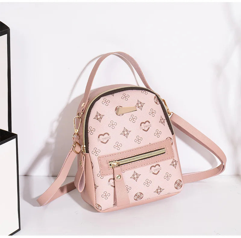 Mini Flower Print Backpack for Girls - Cute Floral School Bookbag, Lightweight Tween Daypack — view 7 of backpacks