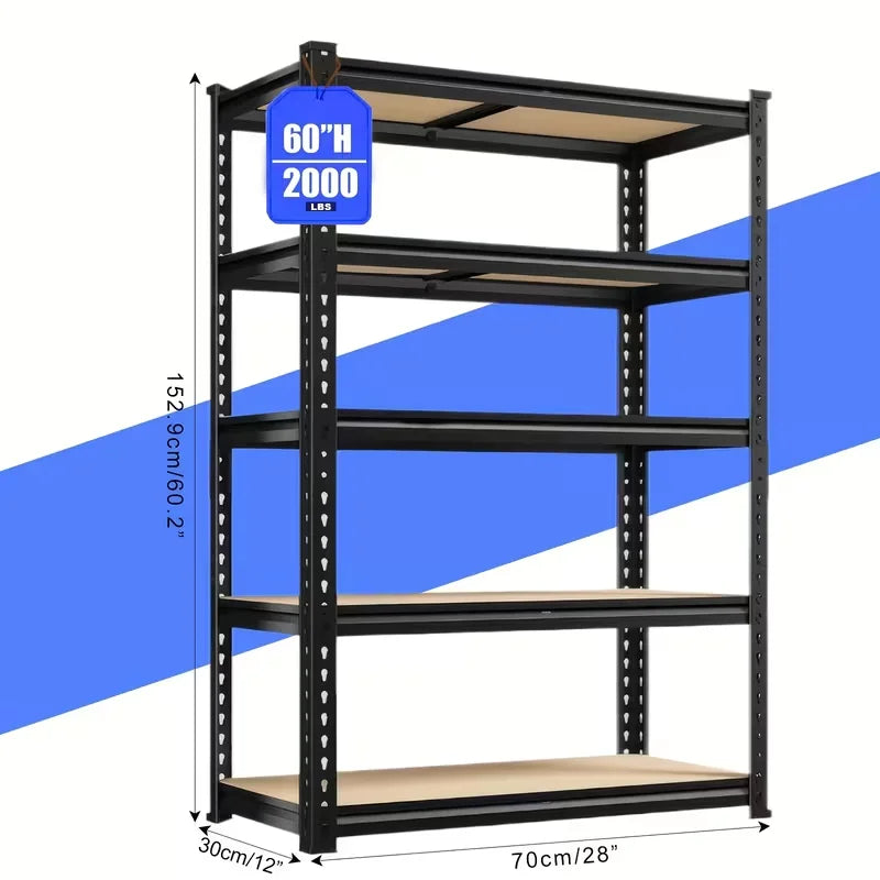 Heavy-Duty Garage Shelving Unit, 2000 lb Capacity Storage Shelf — product photo 1