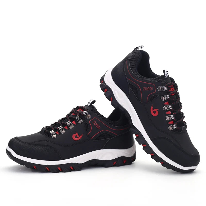 All-Season Men's Leather Sneakers — Casual Tennis Walking Shoes Spring Autumn Winter — view 5 of sneakers
