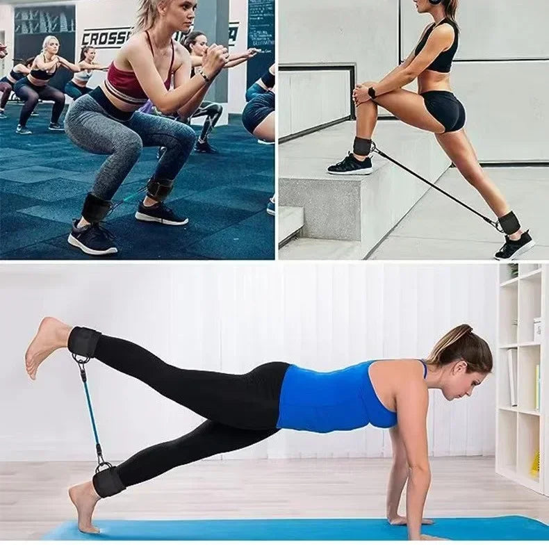 Resistance Bands — Ankle Strap Yoga Set, Elastic Fitness Loop Bands — view 2 of sports & fitness