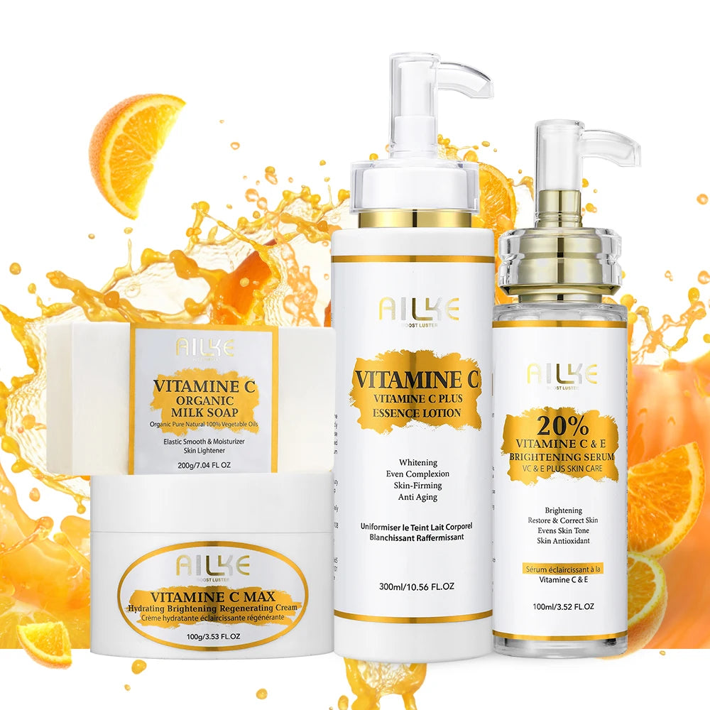 AILKE Brightening Body Lotion — Vitamin C + Hyaluronic Acid for Even Skin Tone