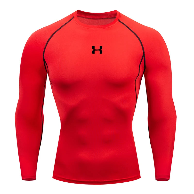 Men&rsquo;s Running Compression Tee &mdash; Long-Sleeve Athletic Rashguard &amp; Training Shirt — view 16 of sports & fitness