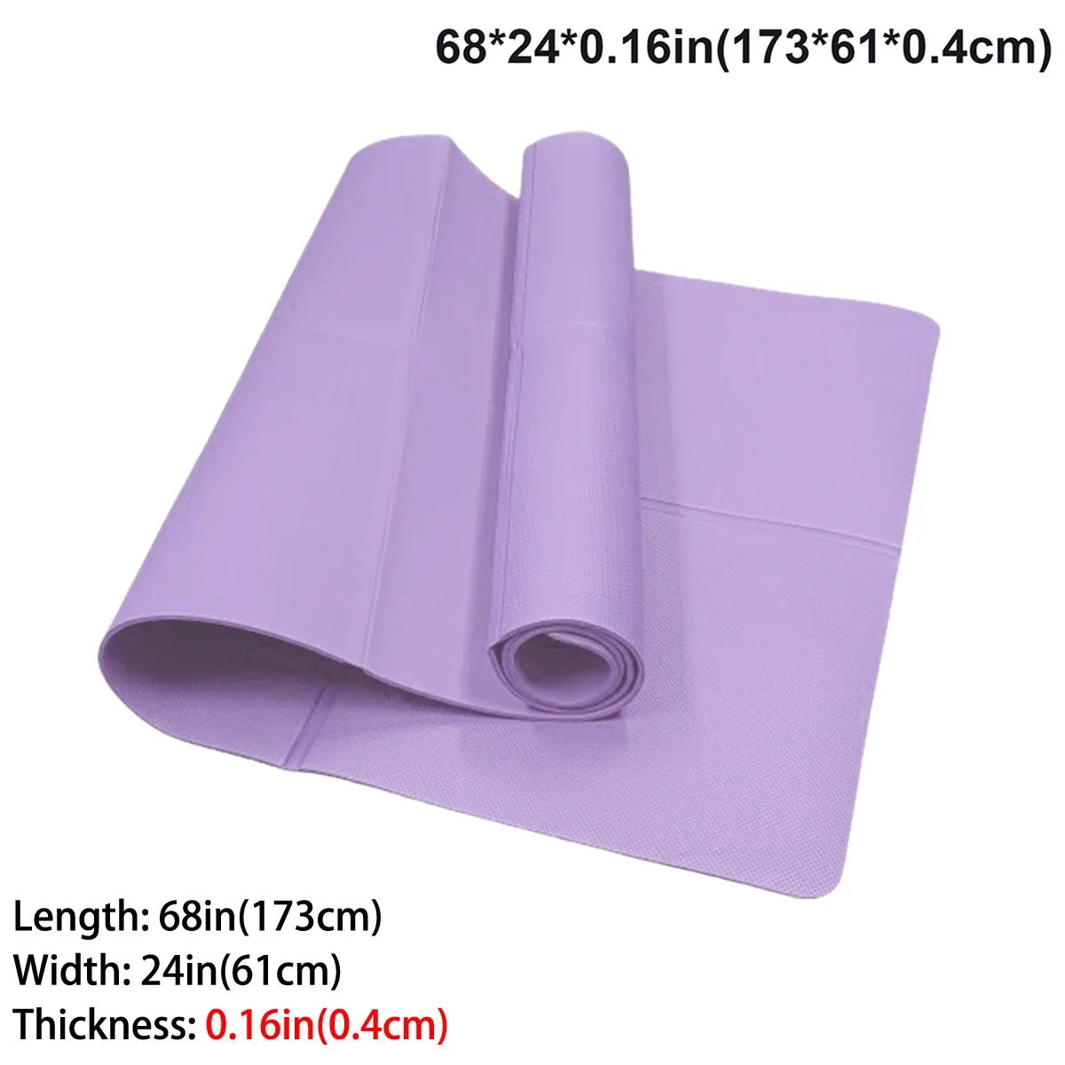 Foldable Yoga Mat Eco Friendly EVA Folding Travel Fitness Exercise Mat 3mm/4mm/6mm Thicknesses for Yoga Pilates & Floor Workouts — view 10 of product