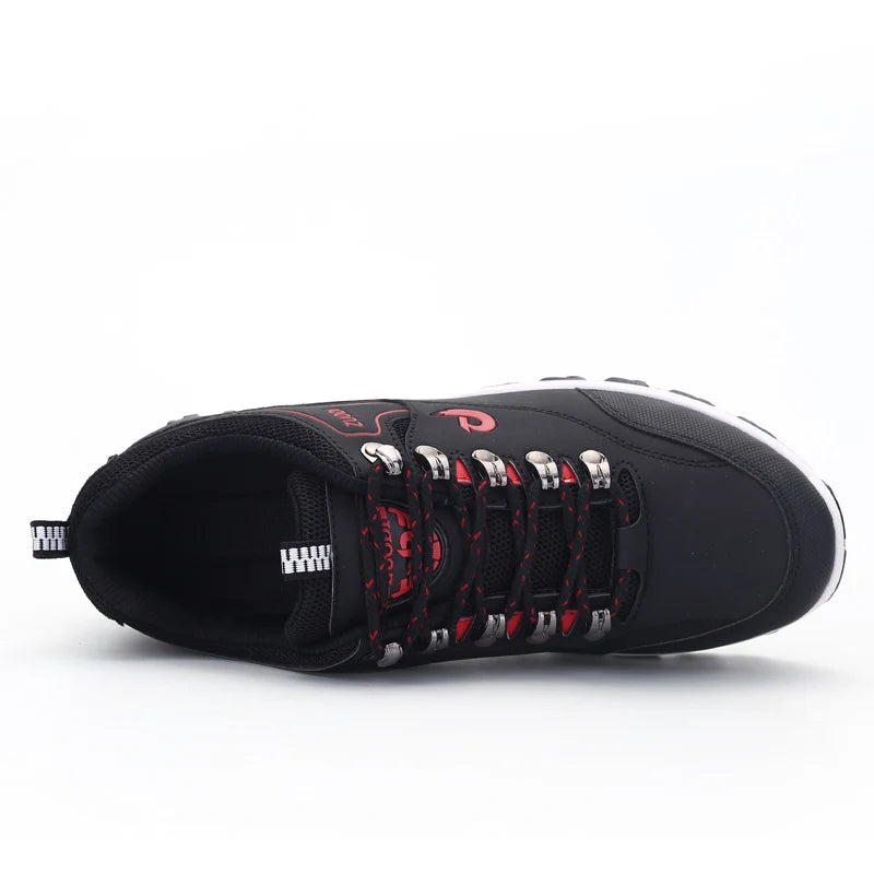 All-Season Men's Leather Sneakers — Casual Tennis Walking Shoes Spring Autumn Winter — view 2 of sneakers
