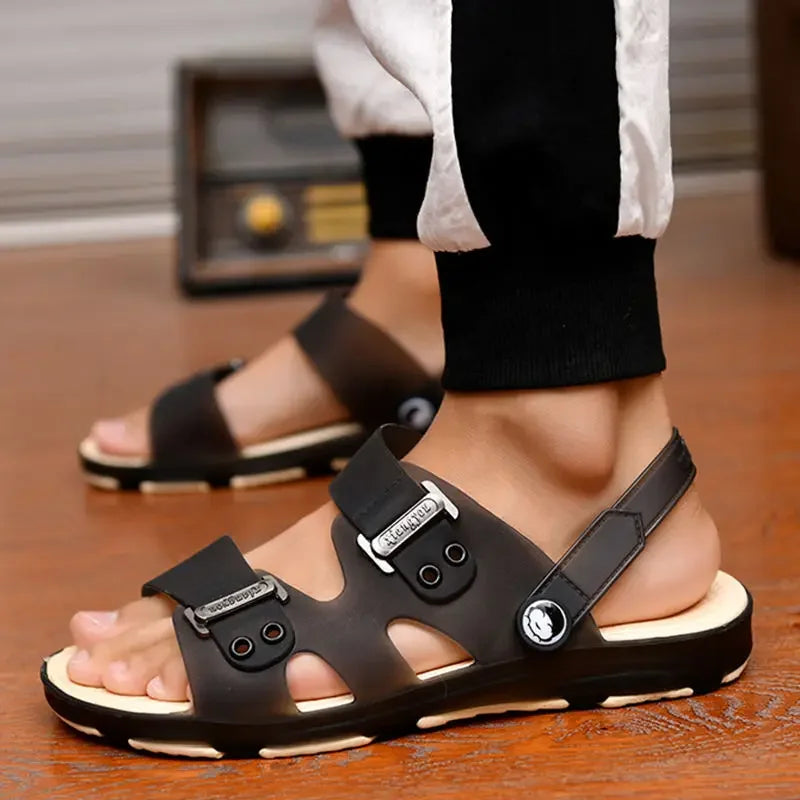 Sandals & Slides — Men's Outdoor Beach Slippers, Anti-Slip Peep-Toe Slip-On — view 11 of sandals & slides