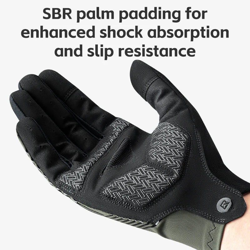 ROCKBROS Cycling Gloves Summer Full-Finger MTB Touchscreen — Breathable Non-Slip Bike Riding Gloves — view 5 of gloves