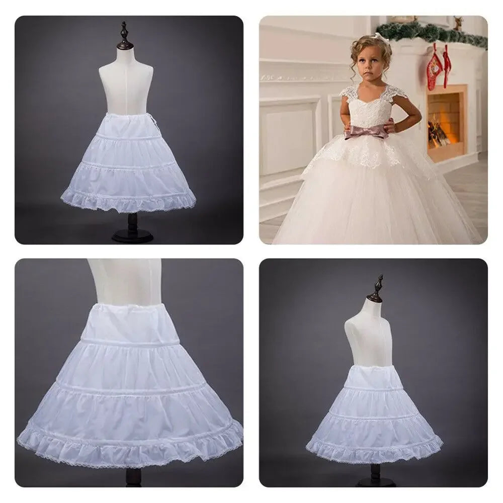 Girls Christmas Princess Tutu Petticoat - Tulle Underskirt for Dresses — view 3 of petticoats