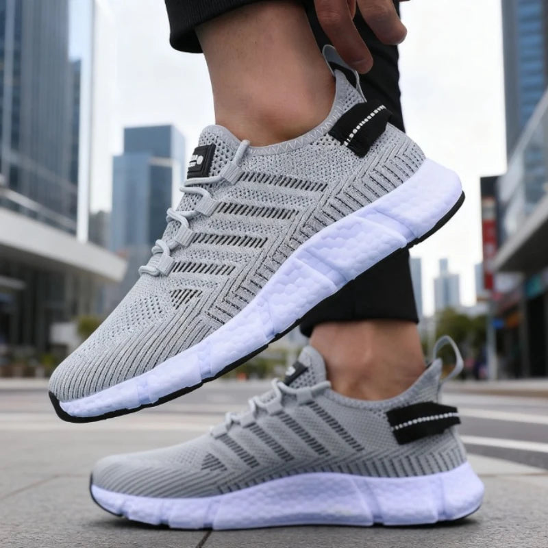 Men's Soft-Sole Running Sneakers — Lightweight Mesh Breathable Casual Trainers — view 4 of sneakers