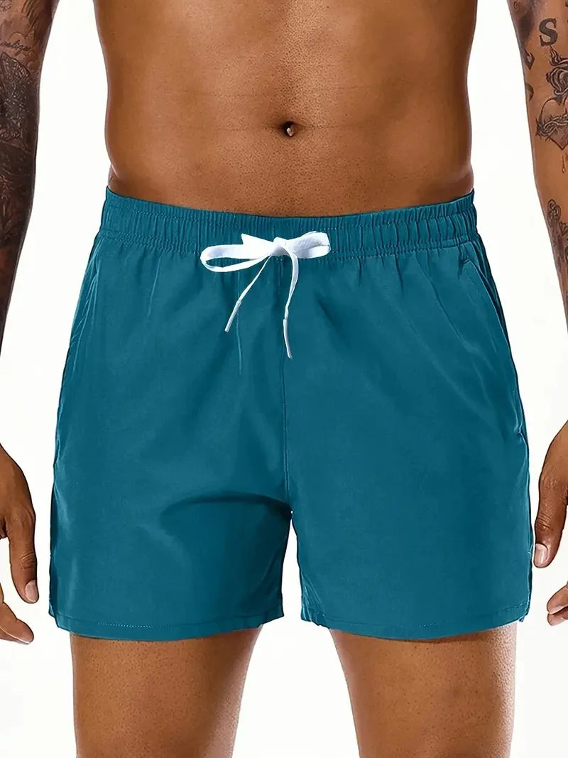 Men's Summer Beach Shorts, Elastic Waist with Double Pockets — view 10 of shorts