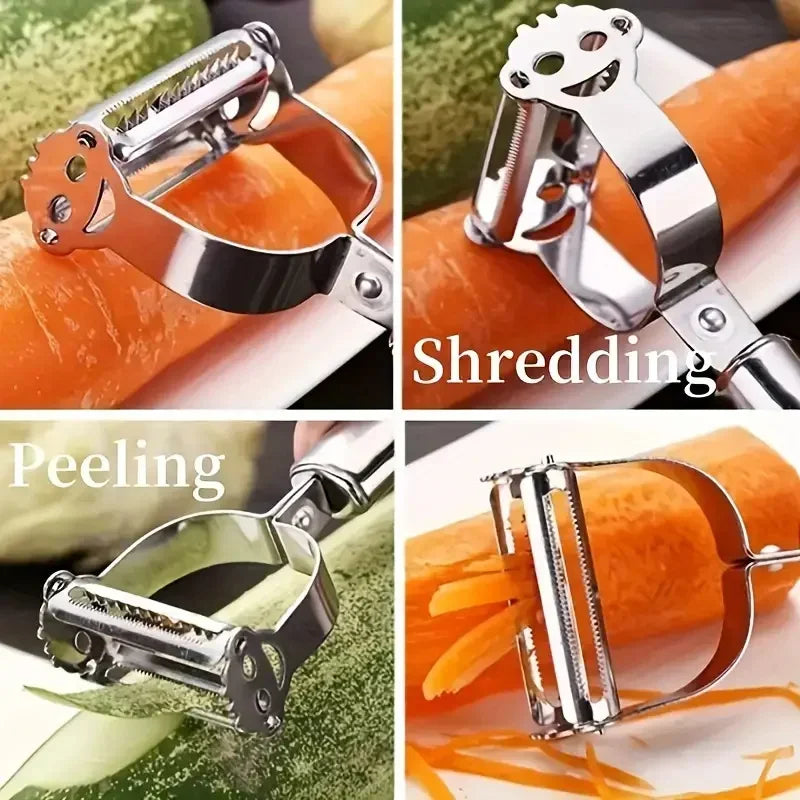 Double-Head Kitchen Peeler — Stainless Steel Melon, Fruit & Vegetable Peeler — view 4 of kitchen gadgets