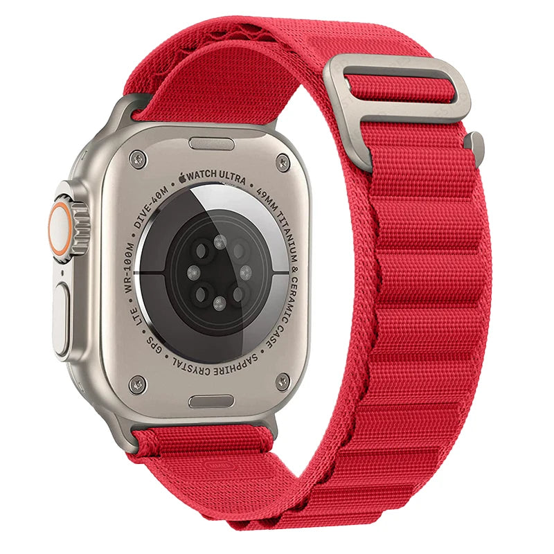 Alpine Loop Strap for Apple Watch Ultra — Nylon Hook Band 42/45/46/49mm