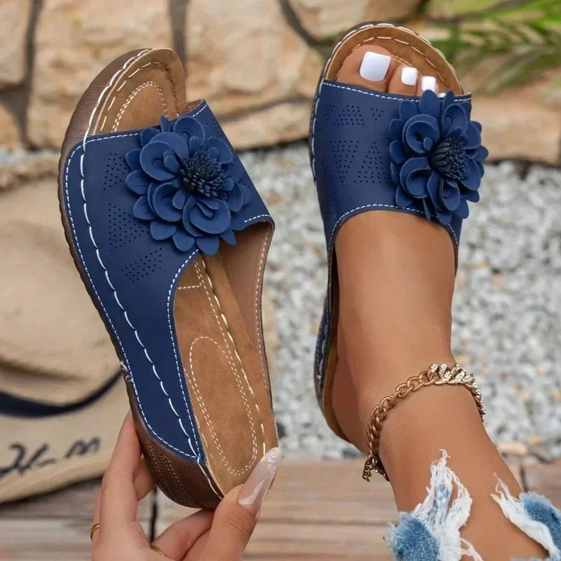 Low-Platform Slipper Slides — Elegant Fashion Sandals for Casual Wear — view 5 of sandals & slides