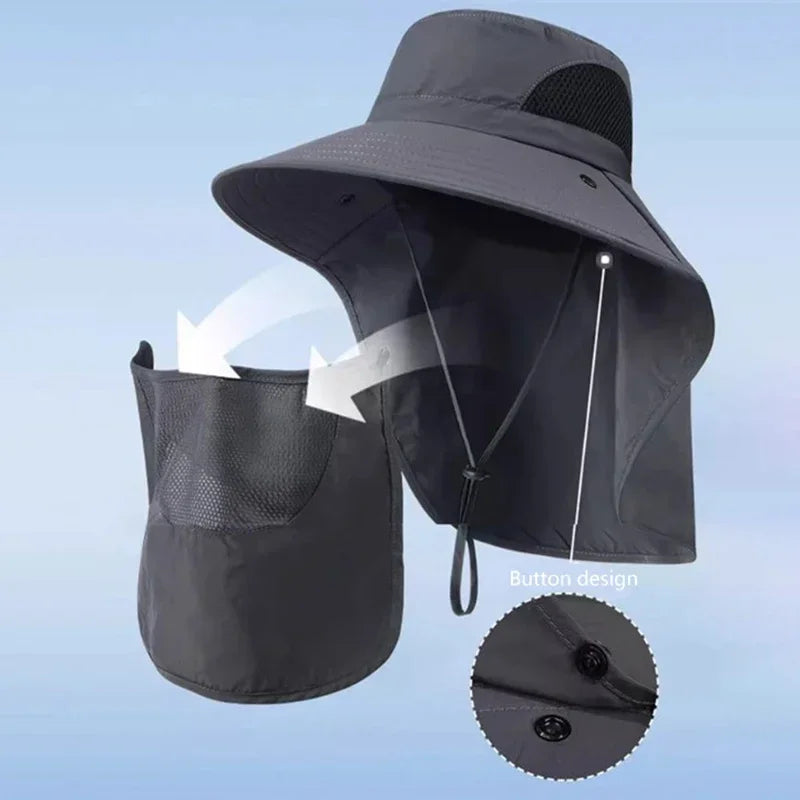 UV protection bucket sun hat for hiking hunting and fishing for men and women — view 4