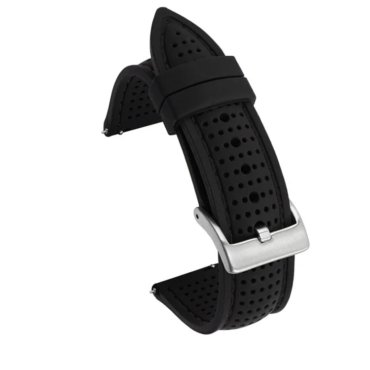 Soft Silicone Rubber Watch Strap — 20mm 22mm 24mm Waterproof Sport Band for Men & Women — view 7 of watch straps