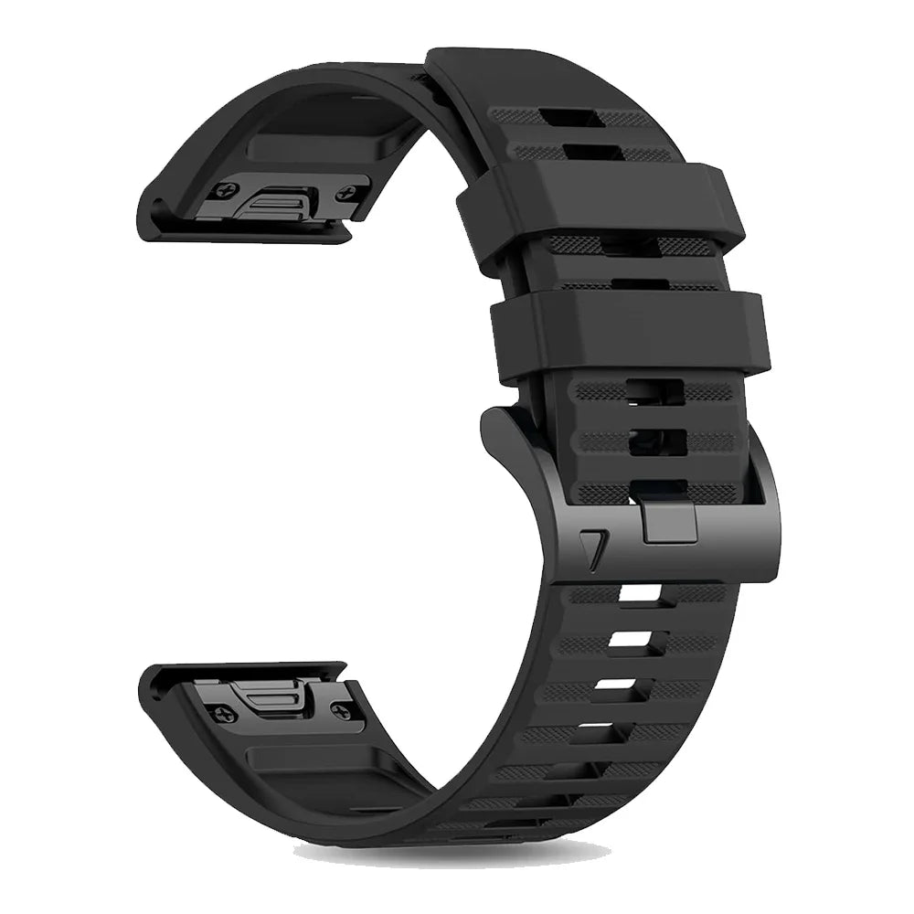 QuickFit Watch Band for Garmin Fenix 8/7/6/5/Epix Pro — 22/26mm Silicone Sport Strap