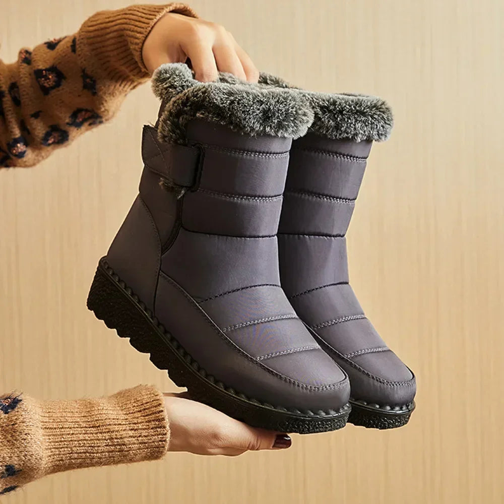 Waterproof Winter Boots for Women — Faux Fur Long Plush Snow Platform Boots (2025) — view 9 of boots