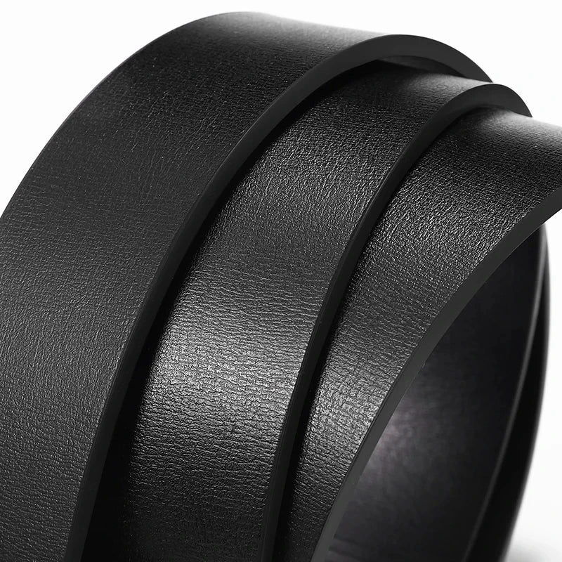 Belts Luxury-inspired Men's Genuine Leather Belt — Automatic Buckle Luxury — view 3 of belts
