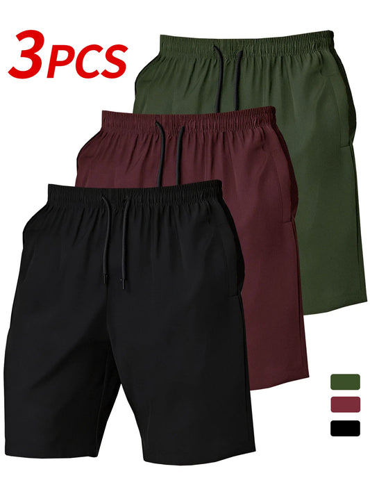 Men&rsquo;s Quick-Dry Shorts Set &mdash; 3-Piece Lightweight Outdoor Sports &amp; Travel Bundle — view 1 of shorts