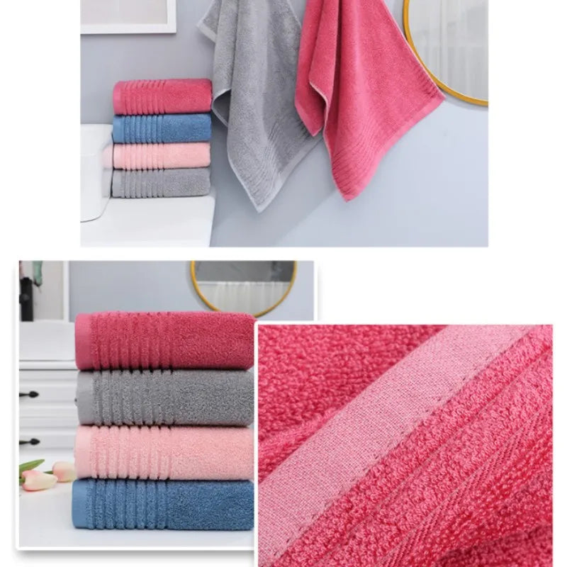 Bath Towels Bamboo Fiber Red Set — Thick Absorbent Luxury Adult Face & Bath, 1/4/6-Piece Holiday Gift — view 6 of bath & towels