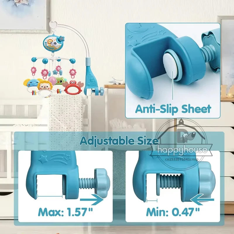 Musical Baby Crib Mobile with Light Projector - Lullaby Nursery Soother — view 6 of baby mobiles