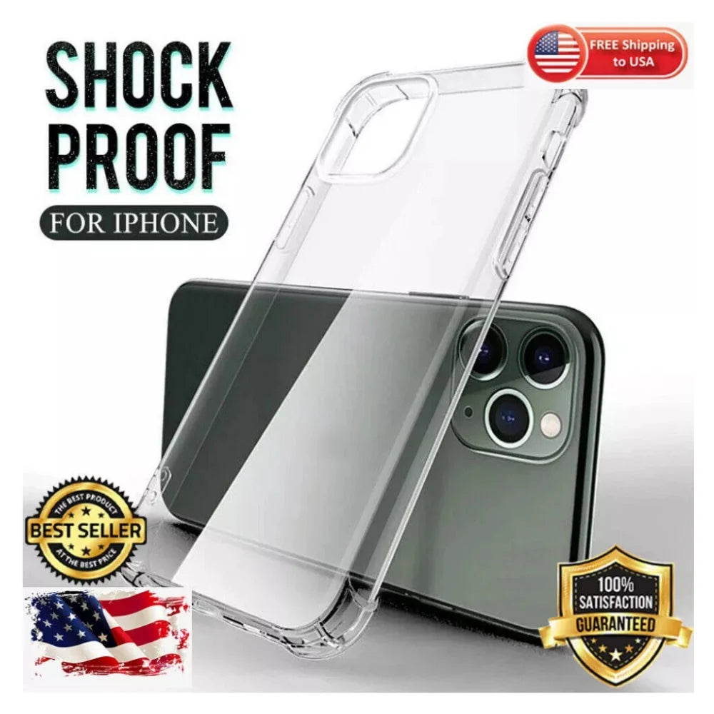 Crystal Clear 3H Scratch-Resistant Case for iPhone 11–14 Pro USA Flag — view 6 of phone cases