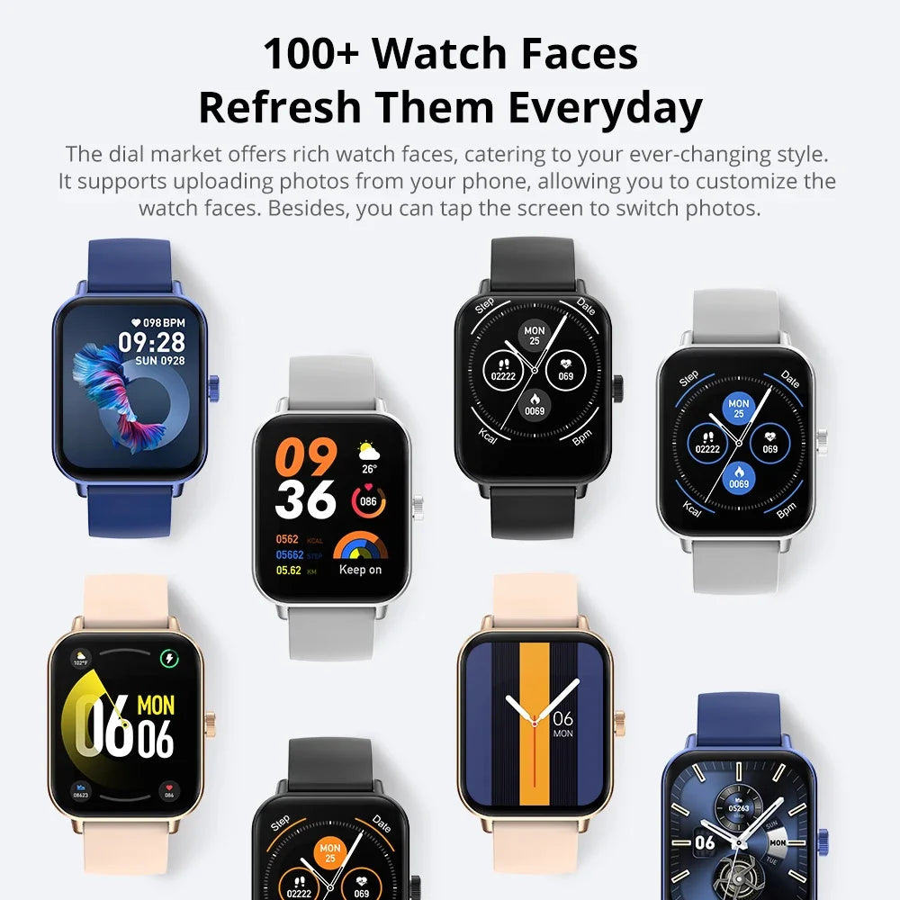 COLMI P81 Voice Calling Smart Watch — 1.9in Ultra Screen 100+ Sports Modes Smartwatch — view 6 of watches