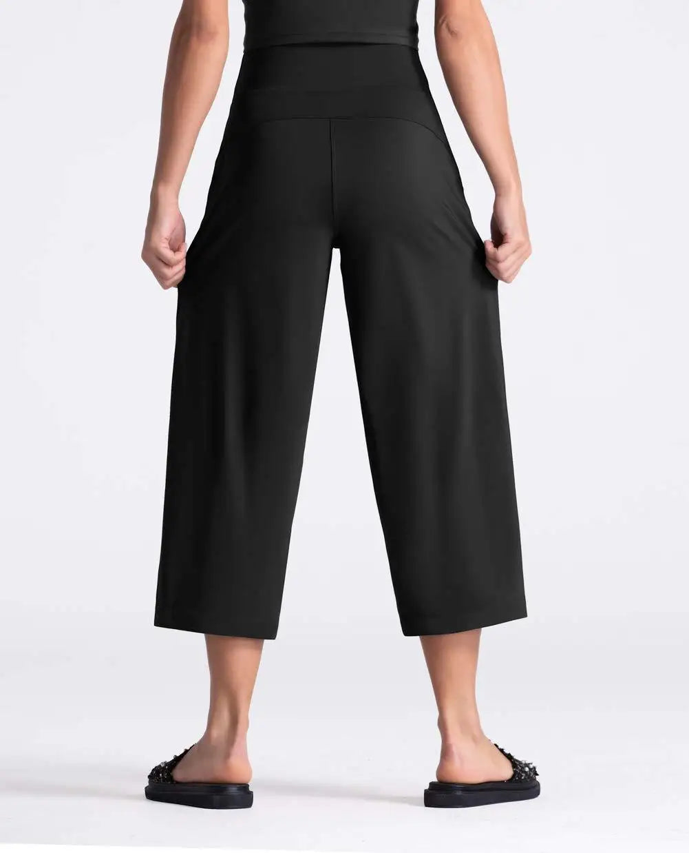 Loose Wide-Leg Yoga Pants &mdash; Women&rsquo;s High-Waisted Bell-Bottom Sports Trousers — view 3 of sports & fitness