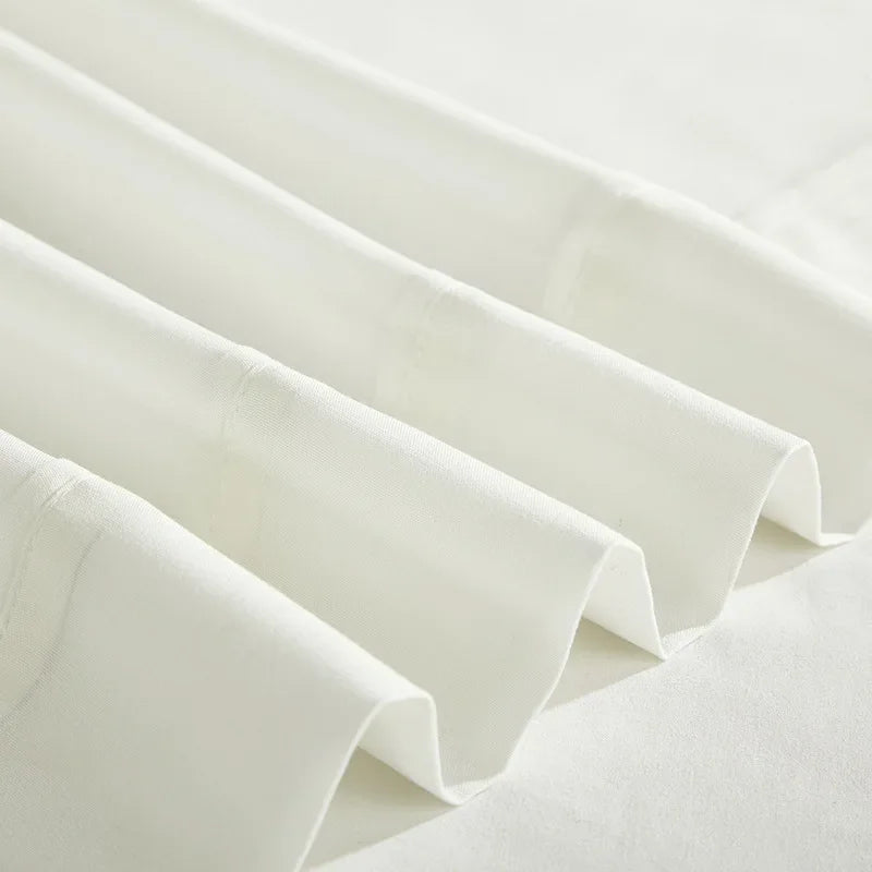 Solid color brushed four-piece set reactive printing and dyeing soft and comfortable sheet hat model bedding set