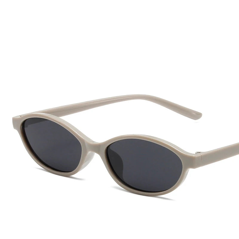 Vintage Small-Frame Oval Sunglasses — Women's UV400 Retro Sun Glasses — view 8 of sunglasses