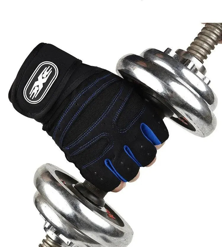 Half-Finger Cycling Gloves Shock-Absorbing — Breathable Anti-Slip Gel Padded Fitness & MTB Gloves — view 5 of gloves