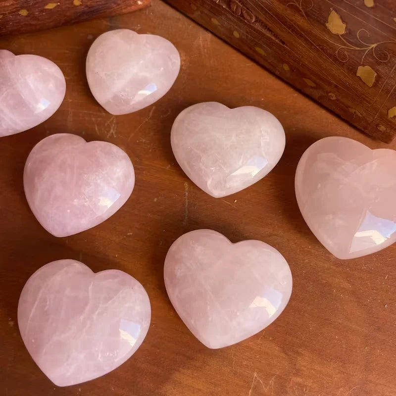 Crystal & Gemstone Rose Quartz Heart — Natural Pink Crystal Stone Decor for Home & Office — view 4 of crystal & gemstone