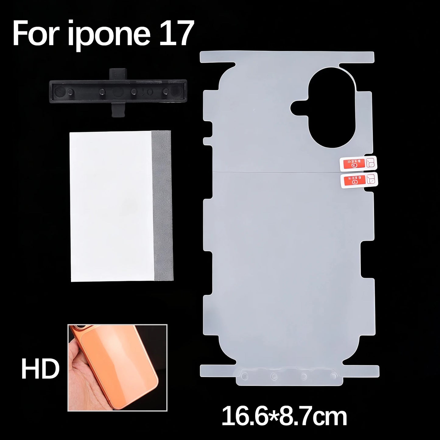 Border Hydrogel Film for iPhone 17 Pro Max / 17 Air HD Side Frame Wrap — view 13 of screen protectors