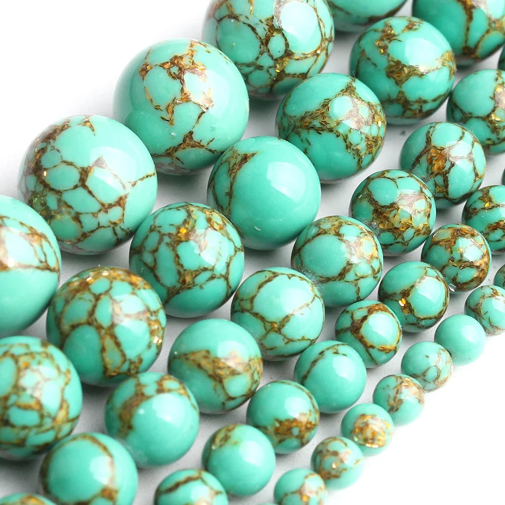 Pearl & Yooperlite Fire Sodalite Beads 15" — 8mm Glow Stone Strand for DIY Jewelry — view 9 of beads