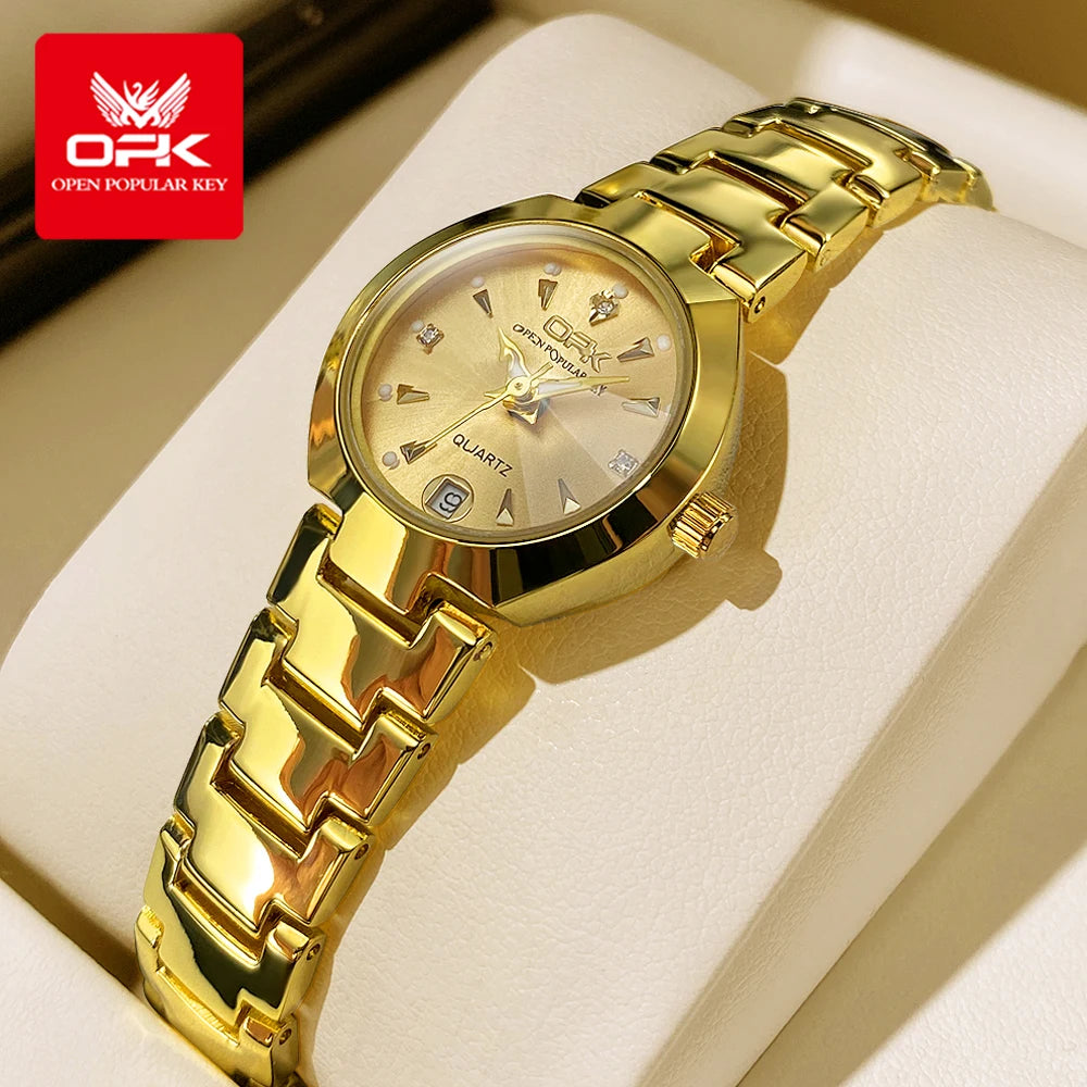 OPK 8105 Women's Luxury Watch — Waterproof Zircon Luminous Wristwatch — view 7 of watches