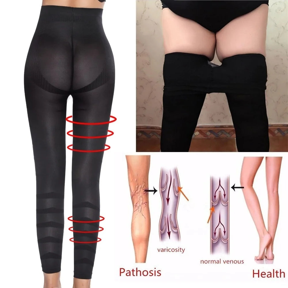 Tummy-Control Waist-Trainer Leggings — Slimming Body-Shaper Yoga Pants — view 5 of sports & fitness