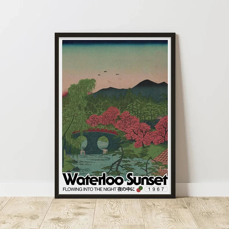 Classic Retro Abstract Art Canvas Poster &mdash; Frameless Print for Home &amp; Room Wall Decor
