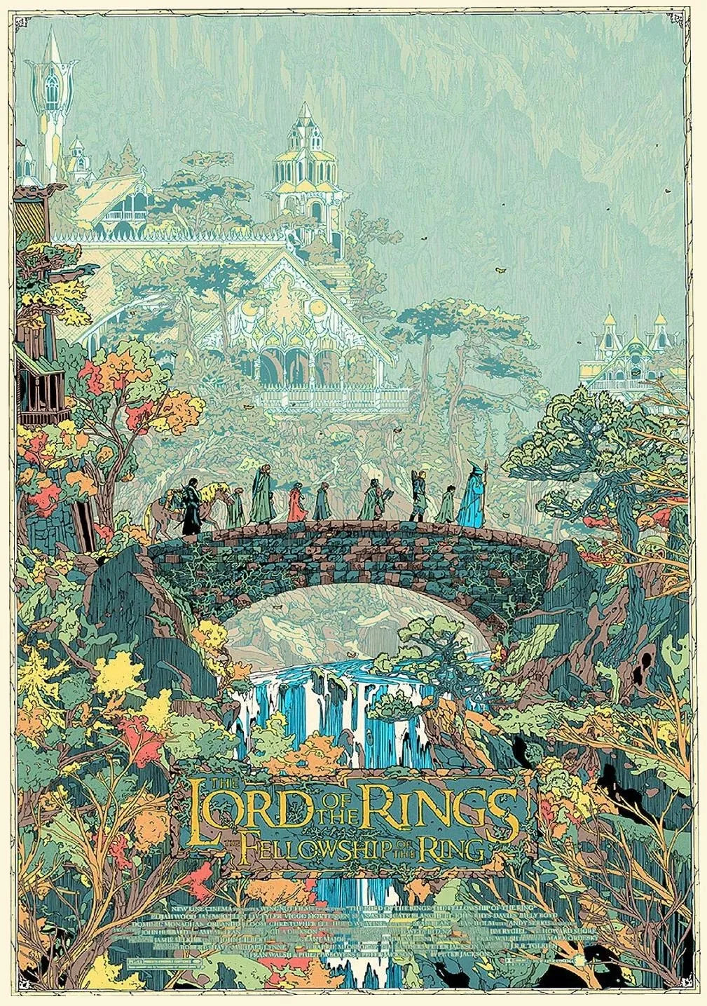 Middle-Earth Travel Canvas Poster &mdash; Vintage Lord of The Rings Fantasy Movie Wall Art