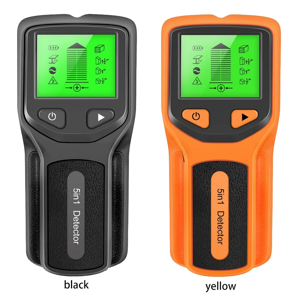 5-in-1 electronic stud finder and wall detector for wood metal and live wires — view 3